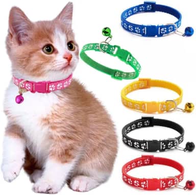 Coleira para Gatos e Cães de Pequeno Porte com Sininho Guizo Ajustável