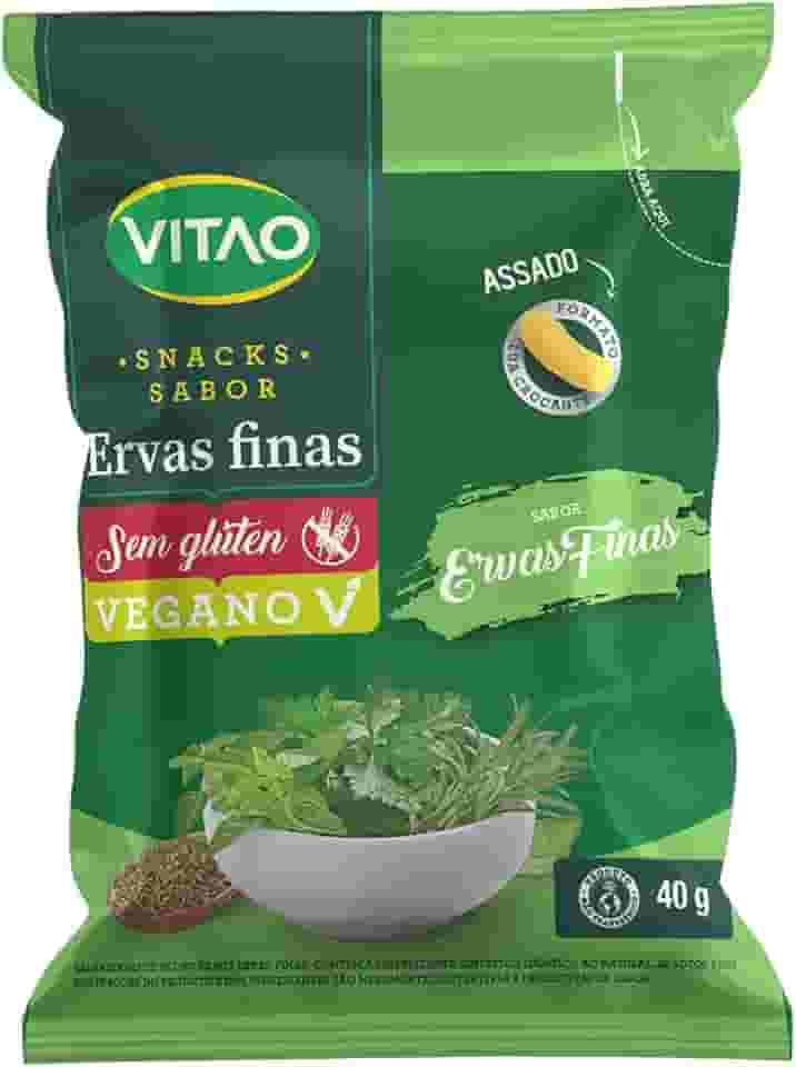 Snack Integral Ervas Finas, Verde, Vitao, 40 g