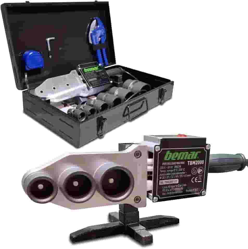 Termofusora 2000w 6 Bocais Ppr 20 A 63mm + Tesoura E Trena