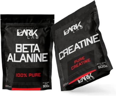 Kit Creatina Monohidratada Pura 500g + Beta Alanina Pura 500g, Dark Lab, 100% Pura, Potencial de Treino