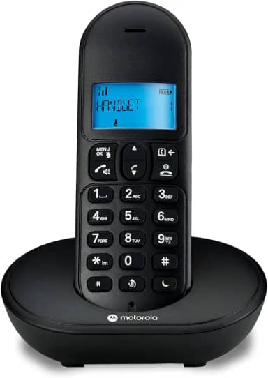 TELEFONE SEM FIO COM IDENTIFICADOR DE CHAMADAS E VIVA VOZ MT150 PRETO – MOTOROLA