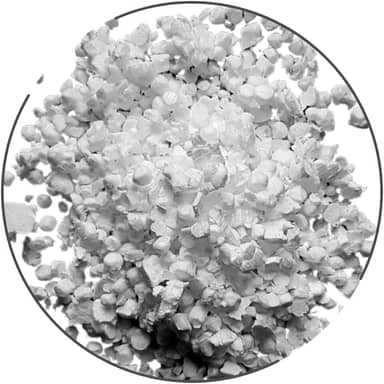 Isopor Flocado 20 litros para Enchimento de Puffs Almofadas Bichos de Pelúcia Artesanato Mistura na Fórmula de Concreto Leve e preenchimento interno de caixas p/proteção de objetos frágeis