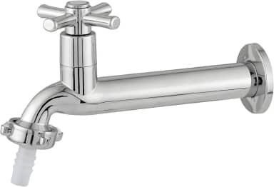 Torneira Para Cozinha Tanque Longa Parede 1/4 De Volta C/Bico 3/4