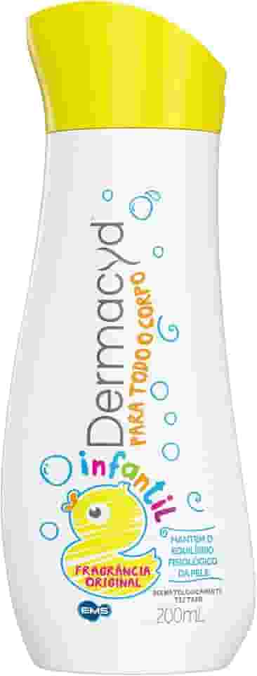 Dermacyd Sabonete Líquido Infantil 200 mL – Higiene Delicada para Pele Sensível de Crianças, pH Equilibrado, Uso Diário