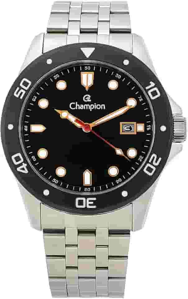 Relógio Champion Masculino Ref: Ca31453t Casual Prateado