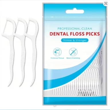 Fio Dental 300 Unidades Hastes de Algodão Ultra Deslizantes Limpeza Interdental Adulto Crianças Kids