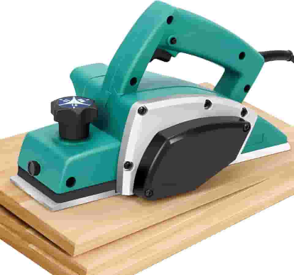 Plaina Elétrica 780W Lamina Dupla, 110V Frequência 60 Hz, 19200 rpm, Plaina Elétrica Durável de Alta Precisã, Azul, Plaina, Lamina Dupla, Plaina Desengrossadeira, Plaina Manual
