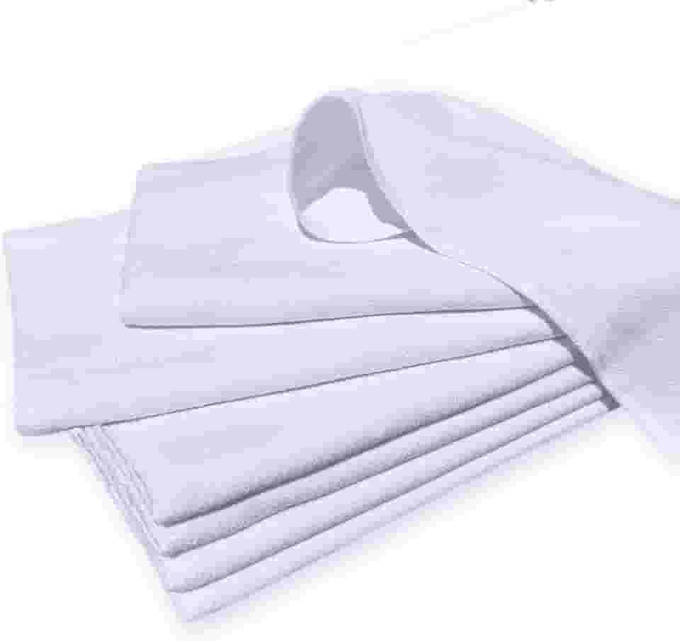 Pano De Prato Bainha Pé De Galinha Liso 68X41-10 Unidades