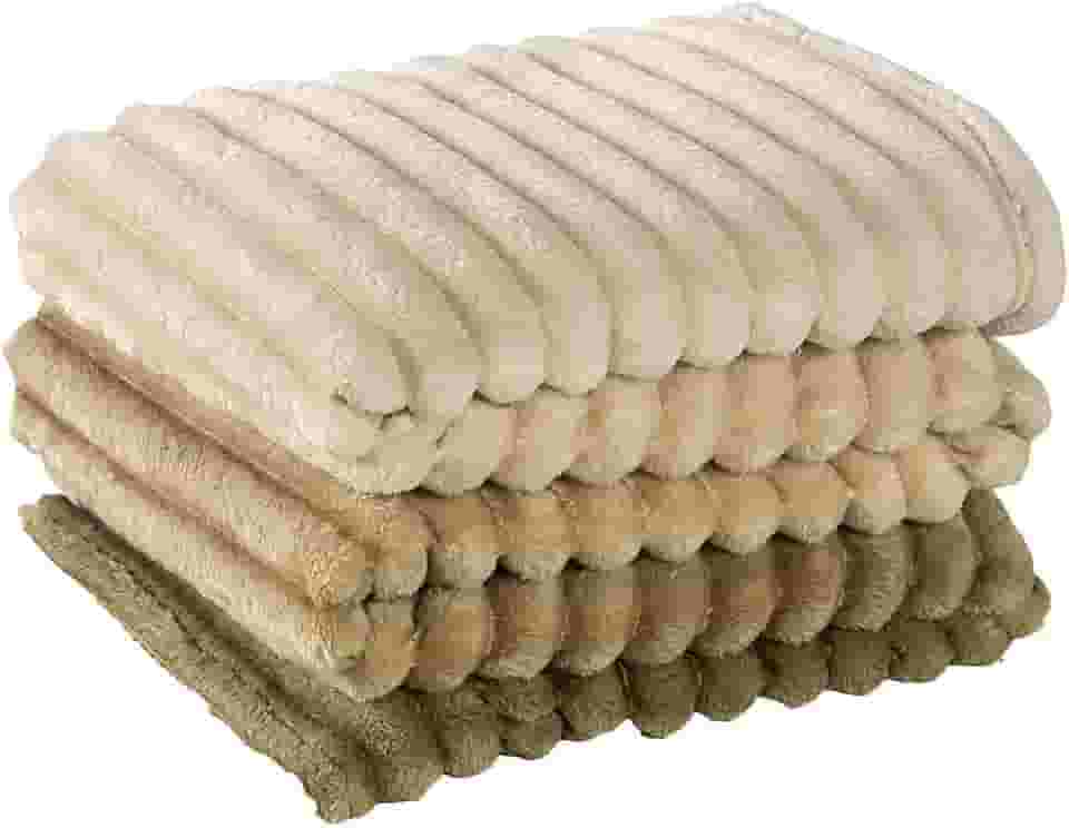 Cobertor Manta Queen Flannel Fluffy 320g/m² Degradê (Gold)