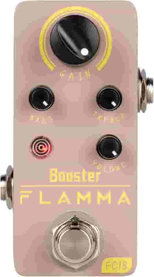 FLAMMA Fc18 Booster Pedal Boost Guitarra Elétrica E Baixo Tamanho Compacto True Bypass