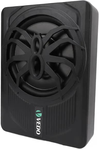 Subwoofer Ativo 10 Polegadas para Carro, 150W RMS Potência Real, Bass Puro Sob o Banco, Alto-Falante Slim de Alta Performance - Melhora Grave 0-12dB, Alumínio, Baixa Distorção, Fácil Automotivo