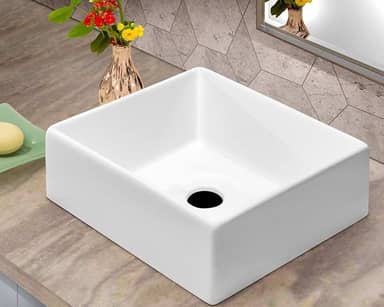 Cuba Pia Retangular para Banheiro Tulipa Branco