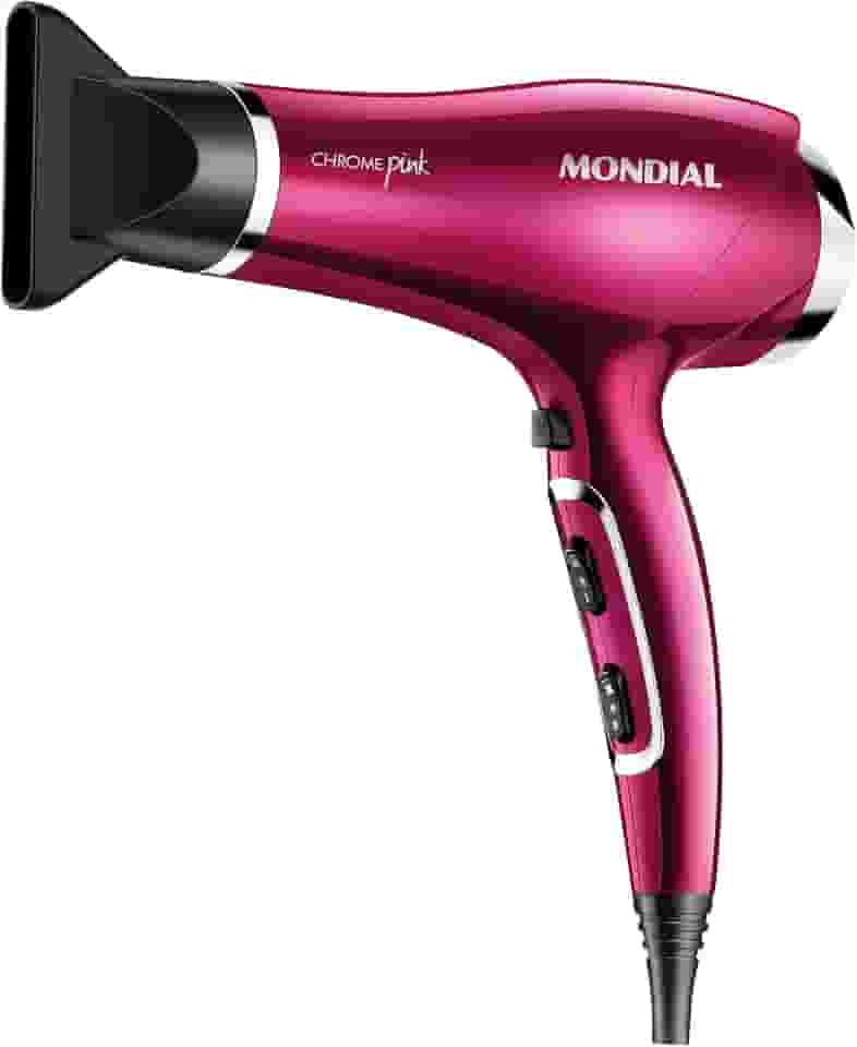Secador de Cabelos, Mondial, Chrome Pink, 2000W, 110V - SC-36