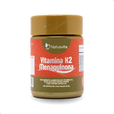 120 cápsulas Vitamina K2 Mk7 149mcg Máxima Concentração Importada Suplemento em Softgel