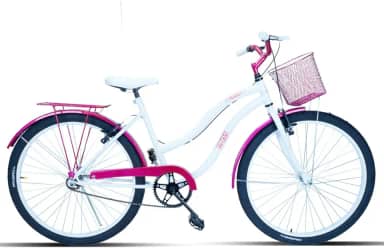 Bicicleta Feminina Passeio Forss Hello Aro 26 Com Cestinha