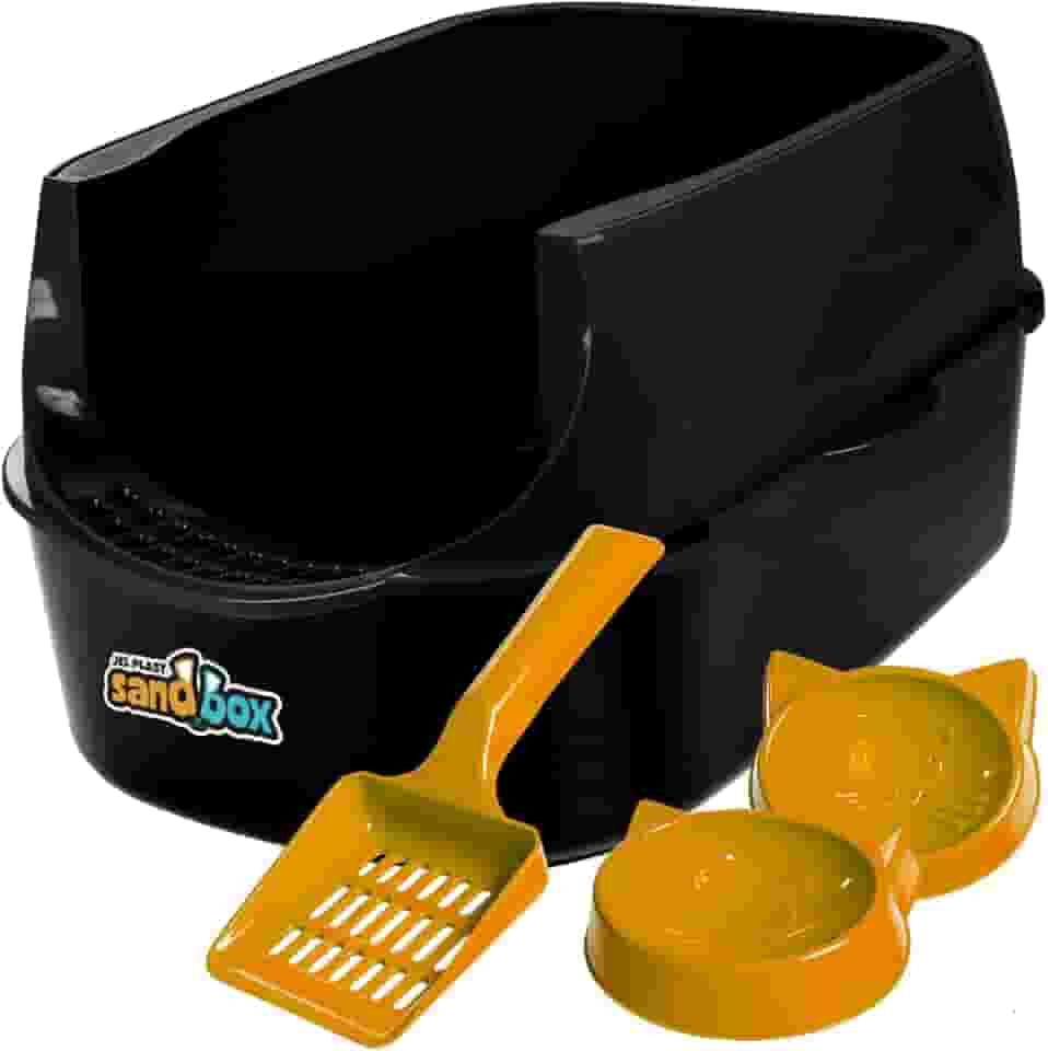 Caixa De Areia Bandeja Furba Desmontável P/Gatos (Black)