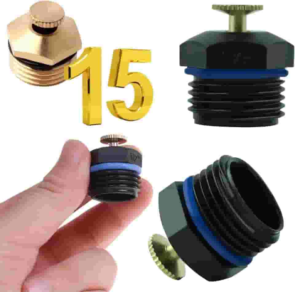 Kit 15 Aspersor Ajustável Cobre Para Irrigação de Jardim Quintal Agricultura