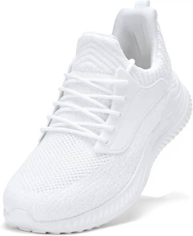 Sapatos masculinos com bico largo – Sapatos de caminhada de largura extra larga confortável tênis de corrida atlética corrida treino academia tênis para inchaço joanete fascite plantar