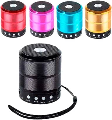 Mini Caixa Caixinha Som Portátil Bluetooth Mp3 Fm Sd Usb Hi Preta