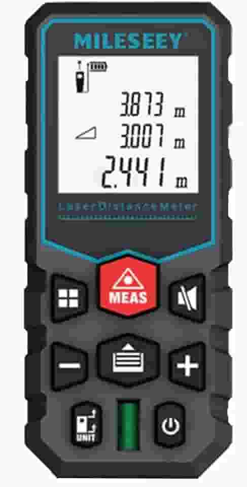 Trena Laser Digital Profissional, Fita Métrica Digital a Laser, Medidor Digital de Distância, Área, Volume, Ângulos e Nível. Modelo X5 de 40, 50, 60, 80, 100 m de Alcance (Precisão ±2 mm)