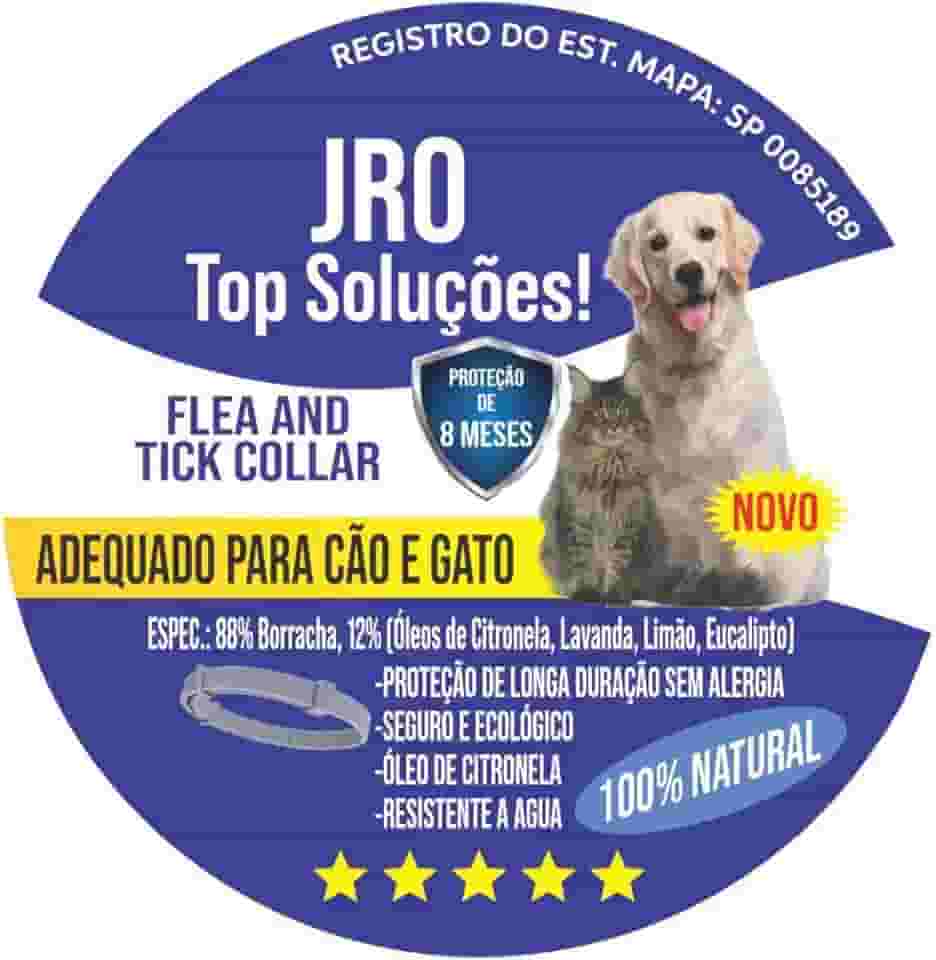 Coleira 62 cm comprimento contra pulgas carrapatos leishmaniose mosquitos palha calazar para cães e gatos com até 8 meses de proteção carrapatos leishmaniose mosquitos palha calazar