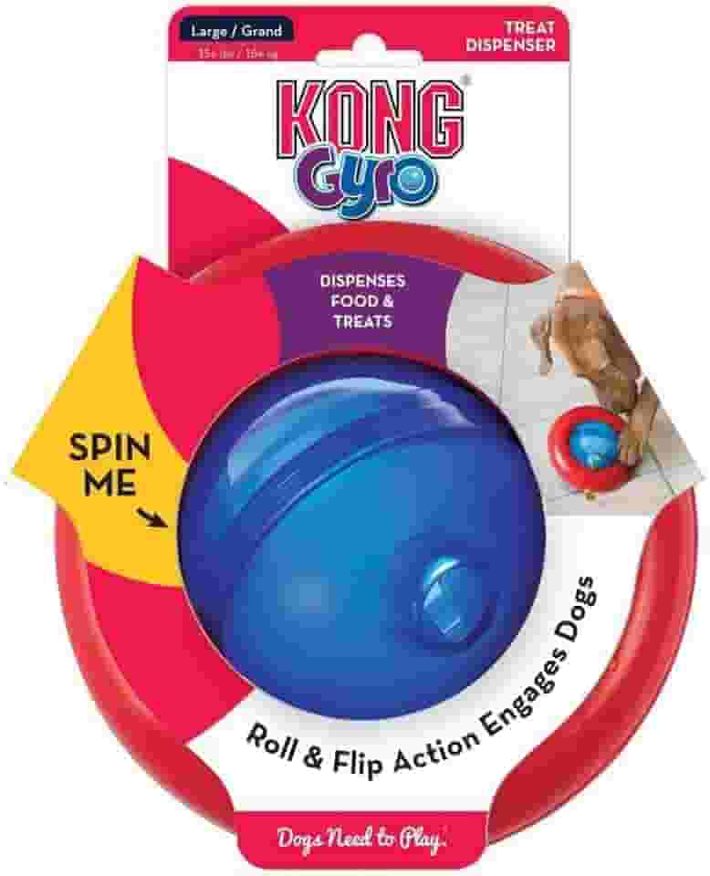 Brinquedo Recheável para cães Kong Gyro Tamanho:P