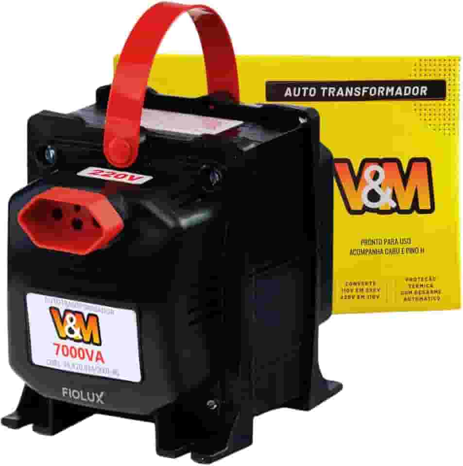Transformador 110v para 220v 7000VA Bivolt V&M Transformador 220 para 110
