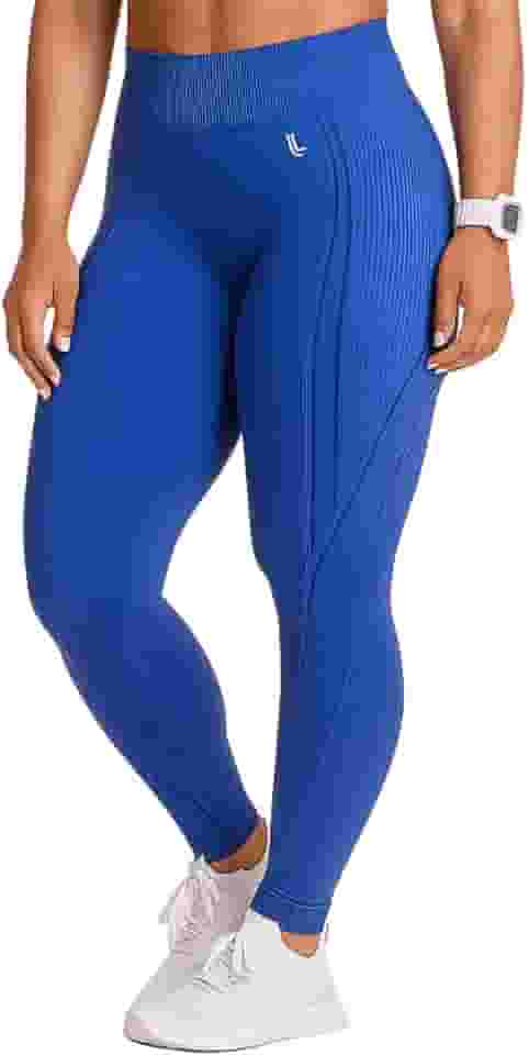 Calça Legging Feminina Fitness Academia Lupo Sport Cintura Alta, M, Azul Anil