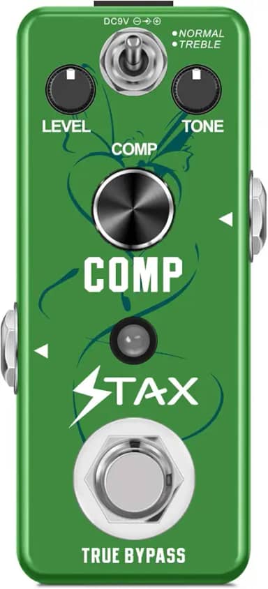 Stax Pedais De Efeitos Compressores. Som Clássico Compressão Óptica. Ataque E Atenuação Suaves. Mantendo O Transiente Do Sinal Original Da Guitarra Elétrica.