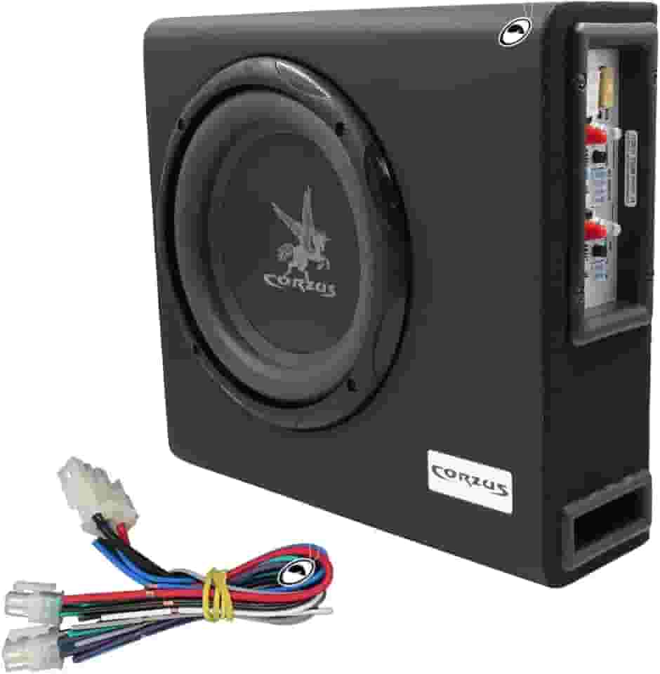 Caixa Amplificada Automotiva Corzus CXMS 303 Mini Slim 3 Canais 350 W RMS