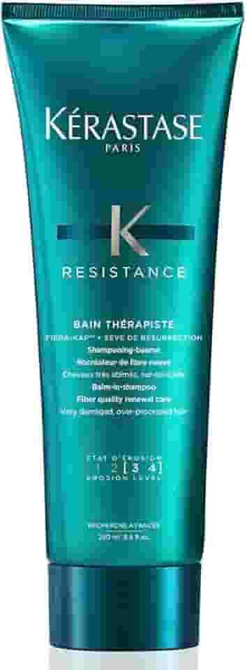 Kérastase Résistance Bain Thérapiste Shampoo Reparador para Cabelos Danificados e Quimicamente Tratados, Repara e Fortalece os Fios, Brilho e Maciez, 250ml
