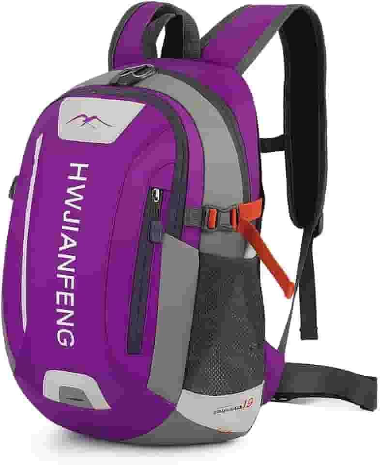 Mochila Esportiva Impermeável, Cinta Peitoral, para Bike, Trilhas, Corrida, Camping, Roxa