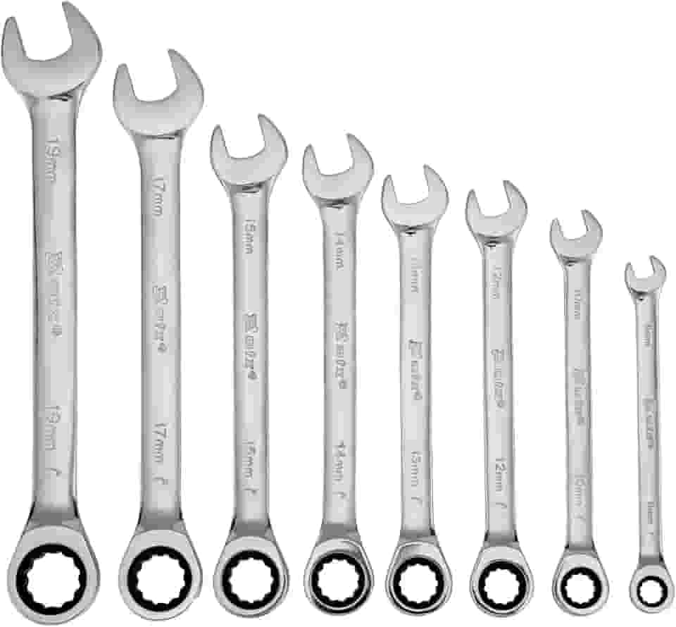 Jogo de Chaves Combinadas com Catraca 8 Peças MTX Espelhado