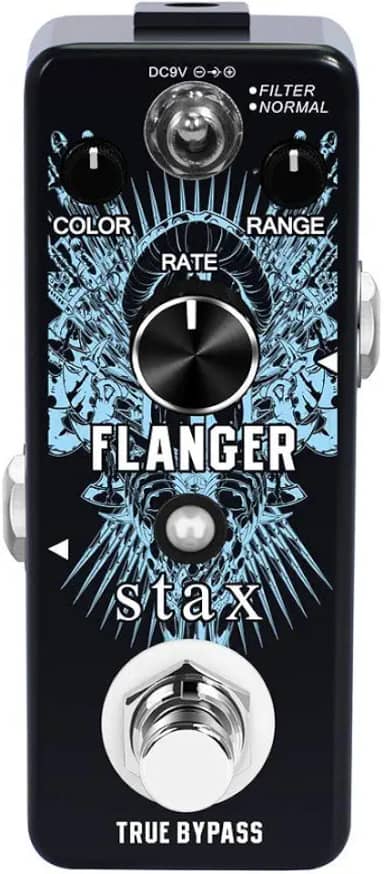 Stax Pedal de Guitarra Flanger, Efeito de Guitarra Analógico Vintage Clássico, Filtro e Normal