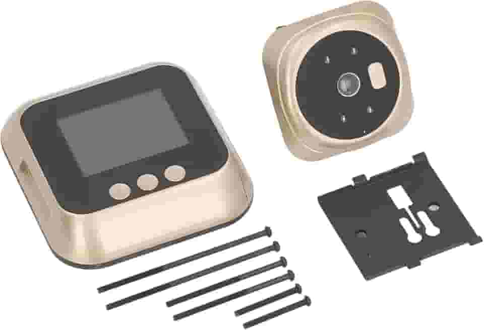 Câmera Olho Mágico Digital, Campainha de Vídeo de Porta de Visão Noturna Fácil de Operar Com Tela para Segurança Doméstica