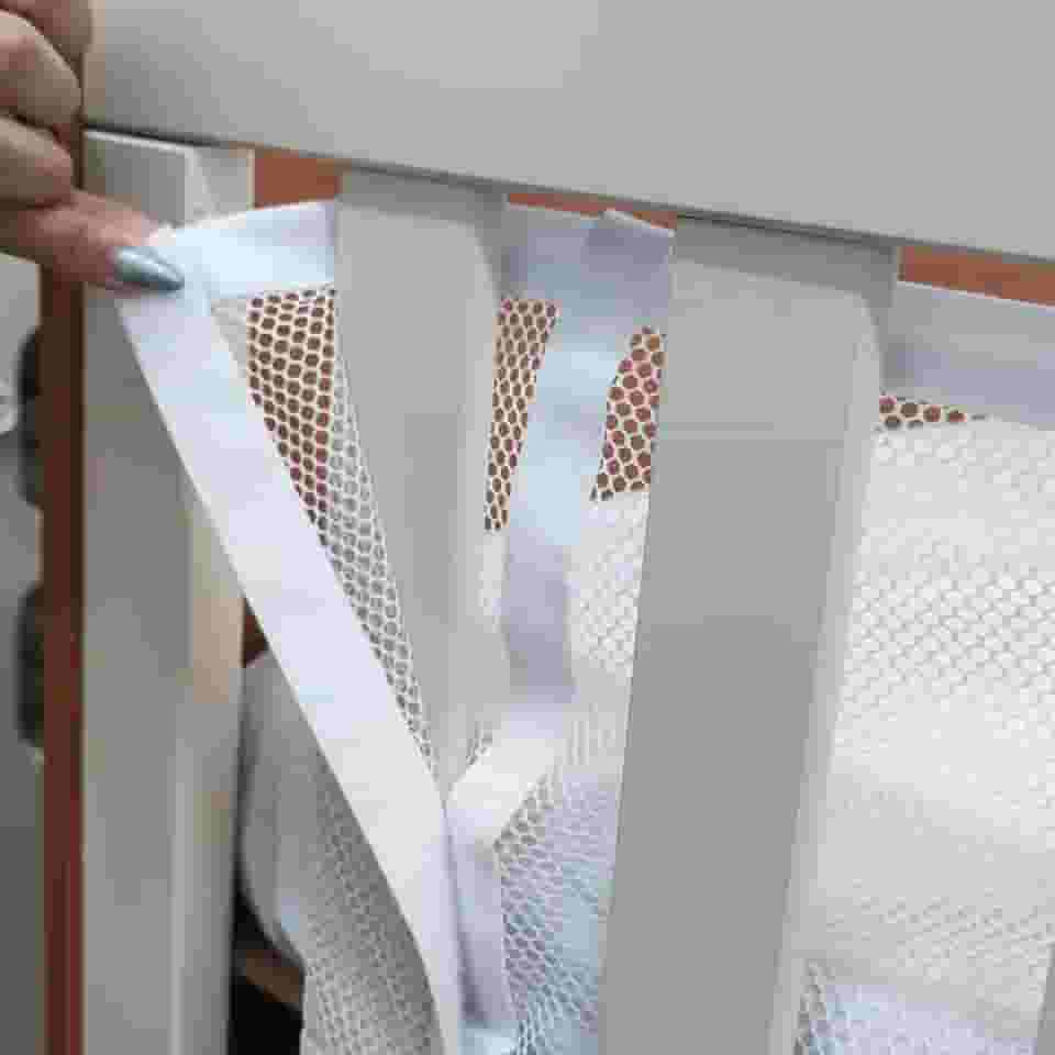 Tela Respirável para Berço Americano Antissufocante Branca 2 Peças Menino e Menina Protetor de Berço