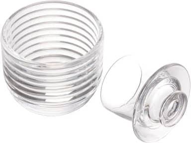 LYOR - Manteigueira Francesa de Vidro Colméia 9,5cm x 9,5cm x 8cm