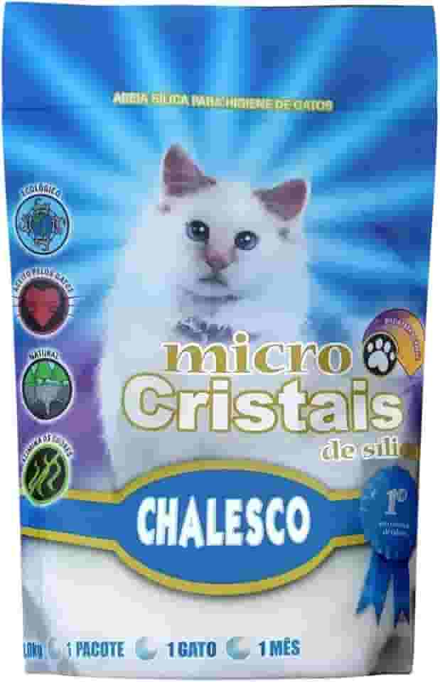 Chalesco Areia Higiênica Micro Cristais de Sílica para Gatos 1,8 kg