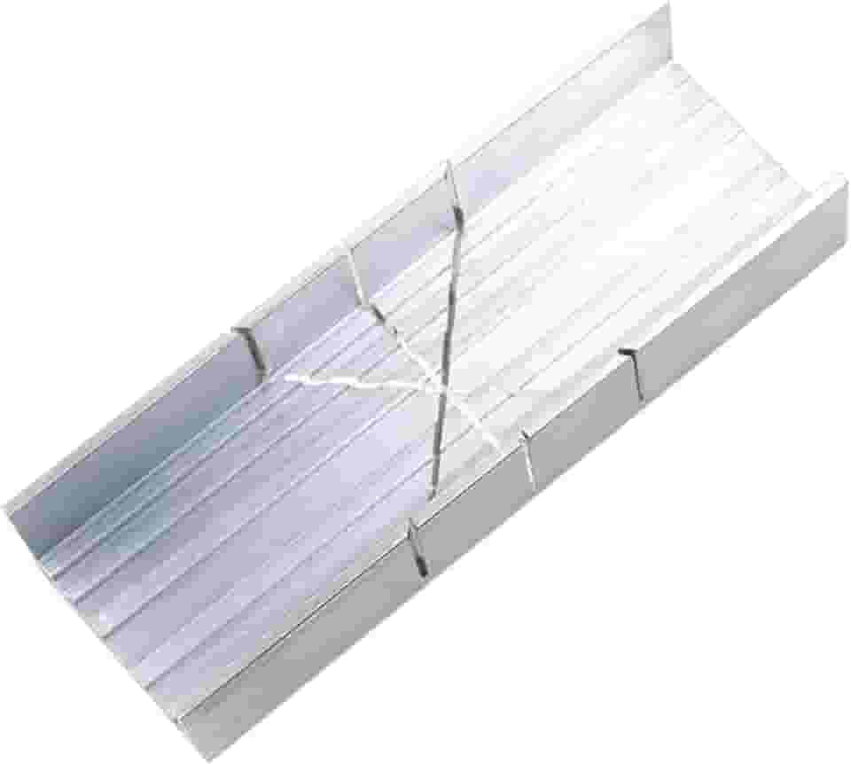 Mini caixa de esquadria de alumínio para serra manual de 5,3 polegadas Guia de corte preciso em 3 ângulos 45 90 135 graus, ideal para madeira, plástico, metal macio, faça você mesmo e projetos de