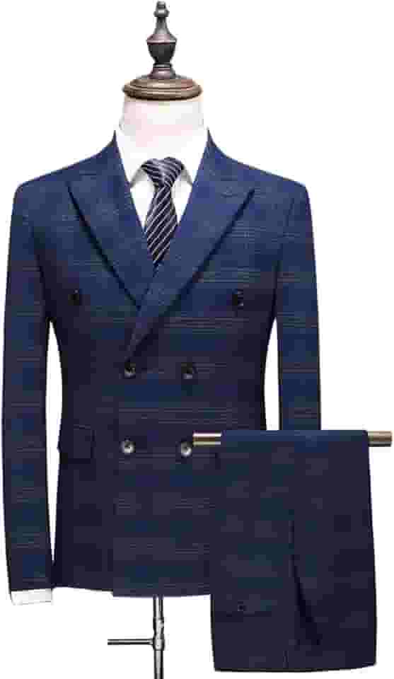 Terno masculino slim fit, 3 peças para homens, jaqueta lisa trespassada, colete e calça conjunto de smoking