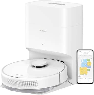 DREAME D10 Plus Gen 2 Robô Aspirador e Mopa com Base de Autolimpeza para 90 Dias de Limpeza, Sucção de 6000 Pa e Navegação LiDAR, Desvio de Obstáculos, Conexão Wi-Fi, 127v