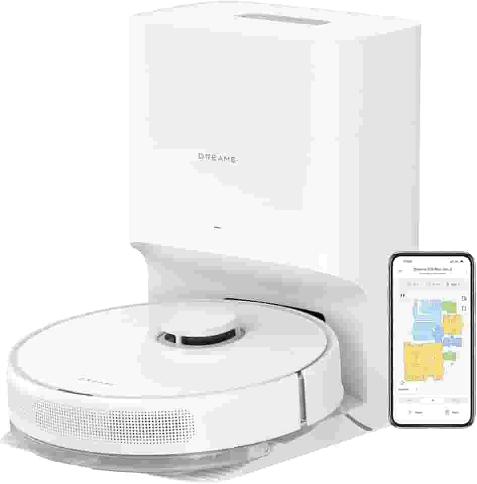 DREAME D10 Plus Gen 2 Robô Aspirador e Mopa com Base de Autolimpeza para 90 Dias de Limpeza, Sucção de 6000 Pa e Navegação LiDAR, Desvio de Obstáculos, Conexão Wi-Fi, 127v