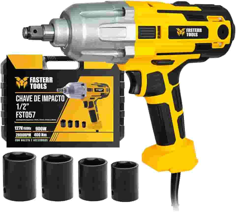 Chave de Impacto Elétrica C/ 4 Soquetes 900W 127V