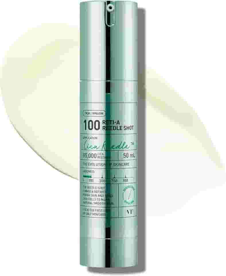 VT COSMETICS Reti-A Reedle Shot 100, Sérum De Microagulhamento Com Retinol (Vitamina A), Exossomo Reparador, Ideal Para Iniciantes Em Retinol, Pele De Vidro, Intensificador De Pele Coreano 50 Ml