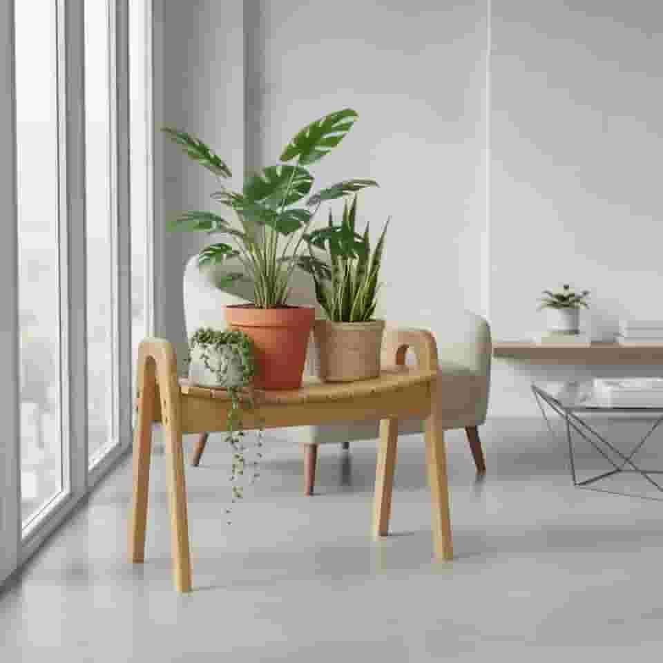 CONSDAN Banco curvo de madeira de carvalho StoneCreek – Banco de ripas versátil para entrada, banheiro, quarto e jardim, grande, carvalho natural