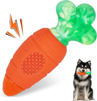 BoYoYo Brinquedos resistentes para cães mastigadores agressivos com brinquedos para cães que rangem, indestrutíveis para raças grandes, médias e pequenas para mantê-los ocupados, brinquedos