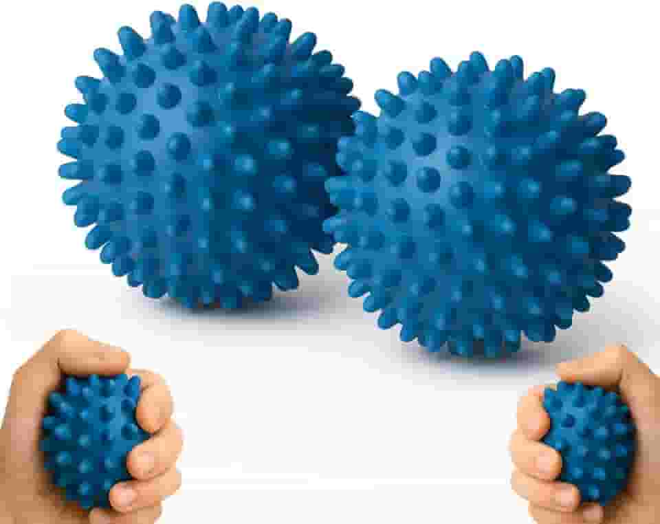 Kit 2 Bolas de Massagem Cravo para Fisioterapia – Esferas Massageadoras para Alívio Muscular, Exercícios e Reabilitação, Bolas para Mãos, Pés, Pernas e Corpo