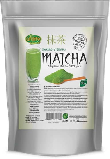 Matcha Puro Orgânico Solúvel 30g Unilife