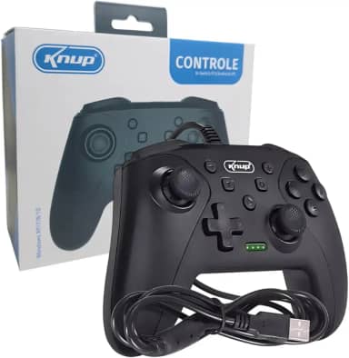 Controle Gamepad Com Fio Compatível com Pc Computador Windows 10 e 11 Android Ps3 e Nintendo Switch I Joystick Manete com Fio para Entrada USB para Computadores ou Notebook I Funciona com Smartphone Android