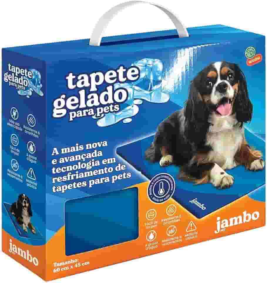 JAMBO PET Tapete Gelado Refrescante para Cães e Gatos Tamanho Médio 60 x 45